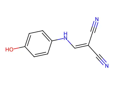 2-[(4-Hydroxyanilino)methylidene]propanedinitrile structure