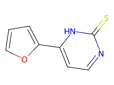 4-(2-Furyl)-2-pyrimidinethiol structure