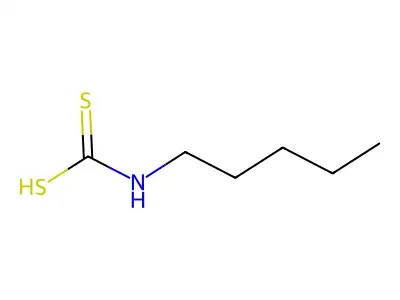 Carbamodithioic acid, pentyl- structure