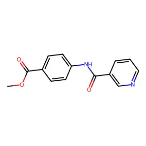 Methyl 4-(pyridine-3-carbonylamino)benzoate structure