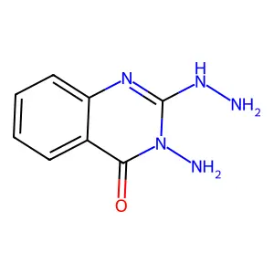4(3H)-Quinazolinone, 3-amino-2-hydrazino- structure