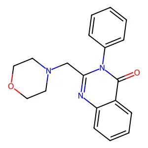 4(3H)-Quinazolinone, 2-(morpholinomethyl)-3-phenyl- structure