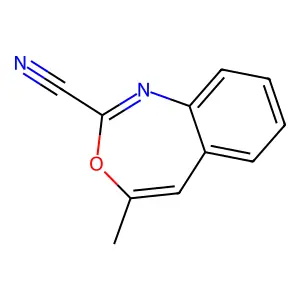 4-Methyl-3,1-benzoxazepine-2-carbonitrile structure