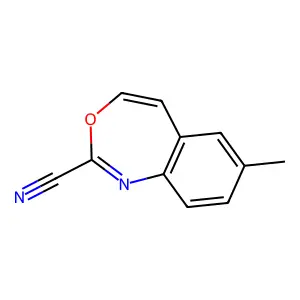 7-Methyl-3,1-benzoxazepine-2-carbonitrile structure