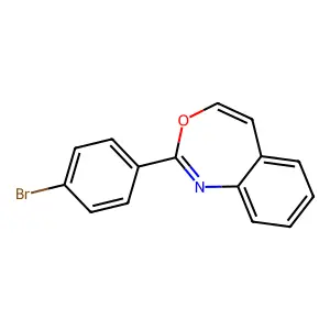 2-(4-Bromophenyl)-3,1-benzoxazepine structure