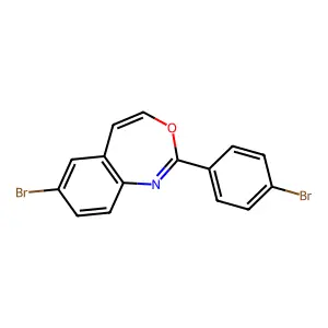7-Bromo-2-(4-bromophenyl)-3,1-benzoxazepine structure