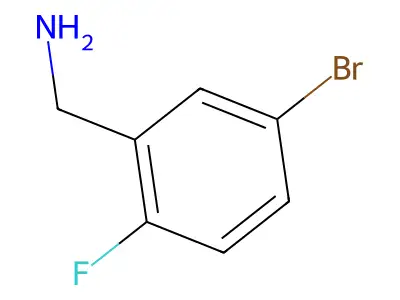 (5-Bromo-2-fluorophenyl)methanamine structure