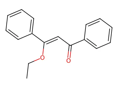 3-Ethoxy-1,3-diphenylprop-2-en-1-one structure