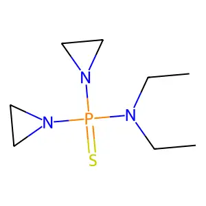 N-[bis(aziridin-1-yl)phosphinothioyl]-N-ethylethanamine structure