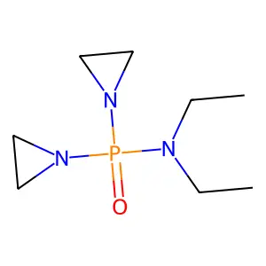 Phosphine oxide, bis(1-aziridinyl)diethylamino- structure