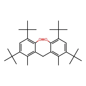 2,2'-Methylenebis(4,6-di-tert-butyl-m-cresol) structure