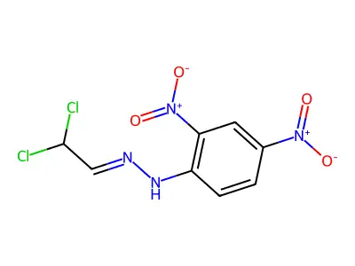 N-(2,2-dichloroethylideneamino)-2,4-dinitroaniline structure