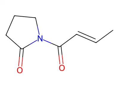 Pyrrolidin-2-one, N-crotonoyl- structure