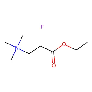 Ammonium, (2-carboxyethyl)trimethyl-, iodide, ethyl ester structure