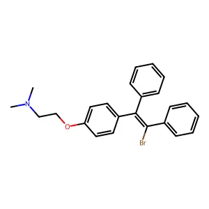 trans-(E)-1-Bromo-2-[4-[2-(dimethylamino)ethoxy]phenyl]-1,2-diphenylethene structure
