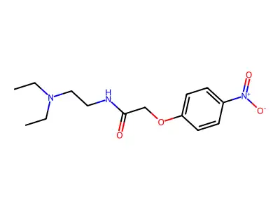N-[2-(diethylamino)ethyl]-2-(4-nitrophenoxy)acetamide structure