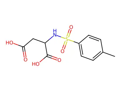 2-(4-Methylbenzenesulfonamido)butanedioic acid structure