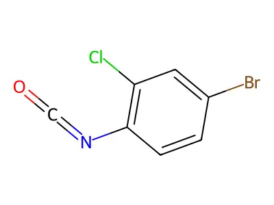 4-Bromo-2-chloro-1-isocyanatobenzene structure