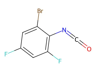 2-Bromo-4,6-difluorophenyl isocyanate structure