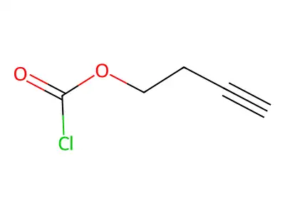 3-Butyn-1-yl chloroformate structure