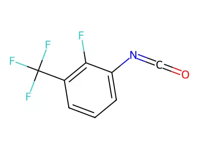 2-Fluoro-3-(trifluoromethyl)phenyl isocyanate structure