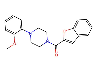 1-Benzofuran-2-yl[4-(2-methoxyphenyl)piperazin-1-yl]methanone structure