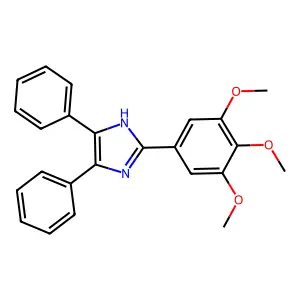 4,5-diphenyl-2-(3,4,5-trimethoxyphenyl)-1H-imidazole structure