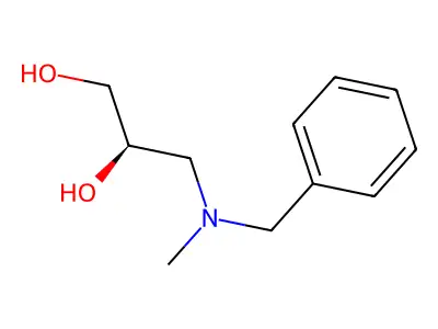 (R)-3-(Benzyl(methyl)amino)propane-1,2-diol structure