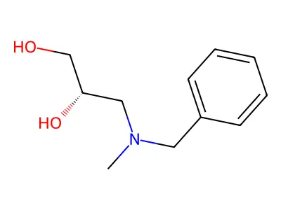 (S)-3-(Benzyl(methyl)amino)propane-1,2-diol structure