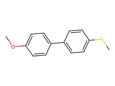4-Methoxy-4'-methylthiobiphenyl structure