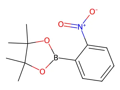 4,4,5,5-Tetramethyl-2-(2-nitrophenyl)-1,3,2-dioxaborolane structure