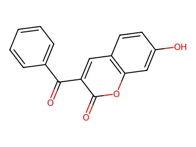 3-benzoyl-7-hydroxy-2H-chromen-2-one structure