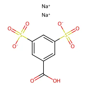 3,5-二磺酸基苯甲酸钠盐(1:2) structure