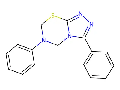 3,6-Diphenyl-5,7-dihydro-[1,2,4]triazolo[3,4-b][1,3,5]thiadiazine structure