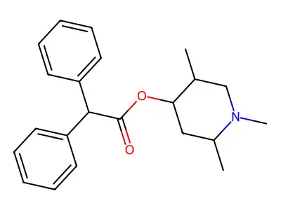 (1,2,5-Trimethylpiperidin-4-yl) 2,2-diphenylacetate structure