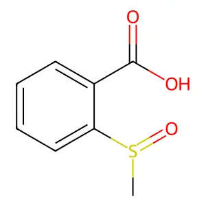 2-(Methylsulphinyl)benzoic acid structure
