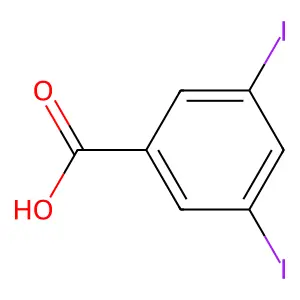 3,5-二碘苯甲酸 structure