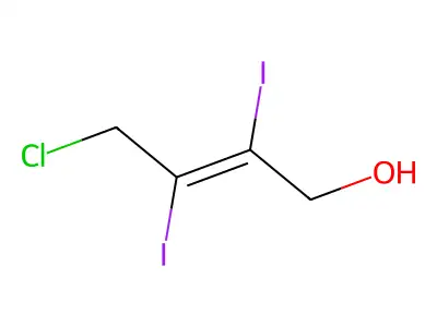 2-Buten-1-ol, 4-chloro-2,3-diiodo- structure
