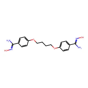 Benzenecarboximidamide, 4,4'-[1,4-butanediylbis(oxy)]bis[N-hydroxy- structure