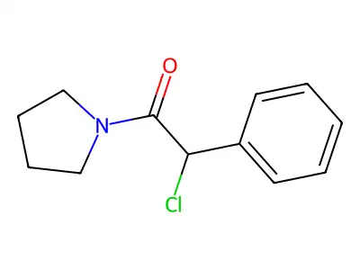 1-[Chloro(phenyl)acetyl]pyrrolidine structure