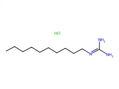 Decylguanidine monohydrochloride structure