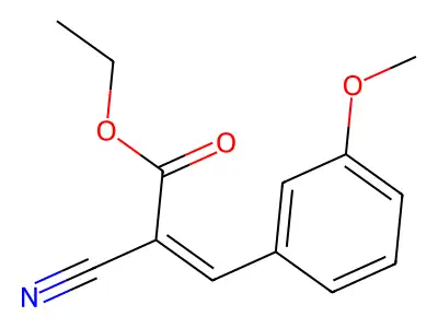 3-(3-Methoxyphenyl)-2-cyano-acrylic acid ethyl ester structure