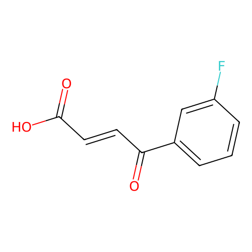 (E)-4-(3-fluorophenyl)-4-oxobut-2-enoic acid structure