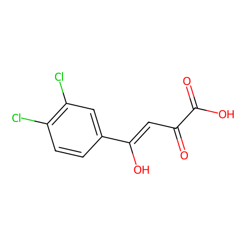 (Z)-4-(3,4-dichlorophenyl)-4-hydroxy-2-oxobut-3-enoic acid structure
