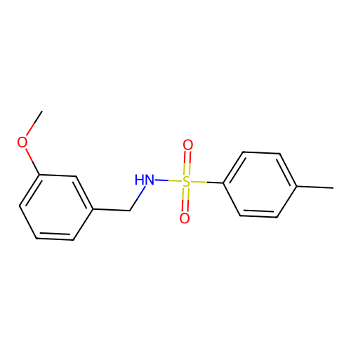 N-(3-methoxybenzyl)-4-methylbenzenesulfonamide structure