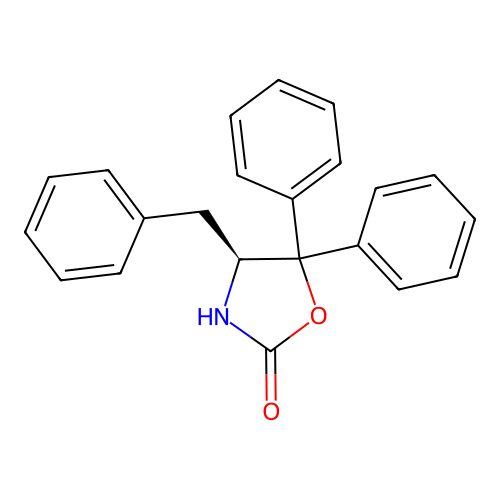 (S)-4-Benzyl-5,5-diphenyloxazolidin-2-one structure