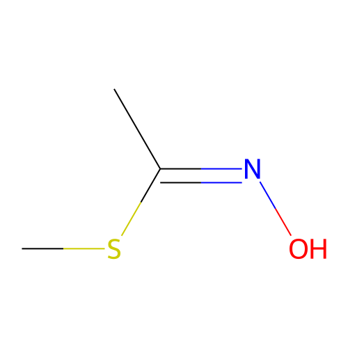 Ethanimidothioic acid, N-hydroxy-, methyl ester, (Z)- structure