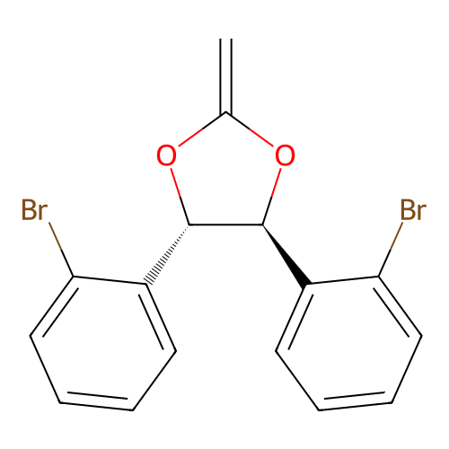 1,3-Dioxolane, 4,5-bis(2-bromophenyl)-2-methylene-, (4S,5S)- structure