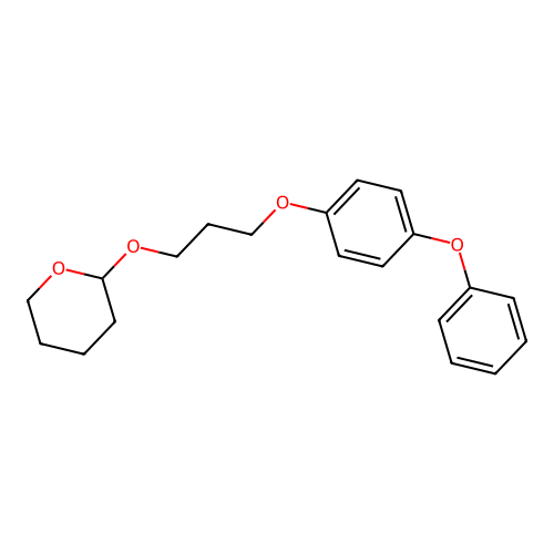 Tetrahydro-2-[3-(4-phenoxyphenoxy)propoxy]-2H-pyran structure