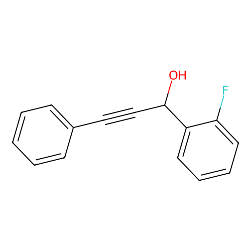 2-Fluoro-alpha-(2-phenylethynyl)benZenemethanol structure
